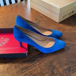 Vince Camuto Blue Suede Pumps